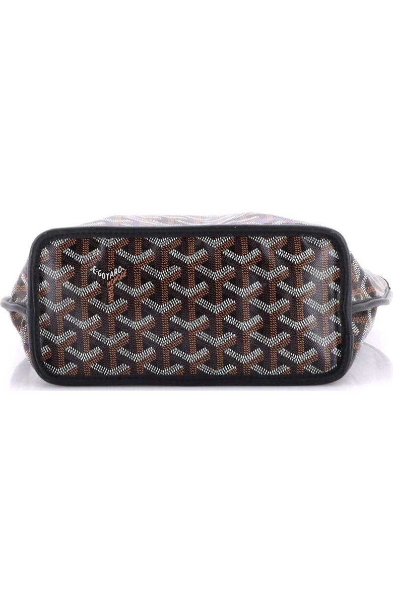 Pre-Owned Goyard Anjou Reversible Tote Coated Canvas Mini, Alternate, color, Black