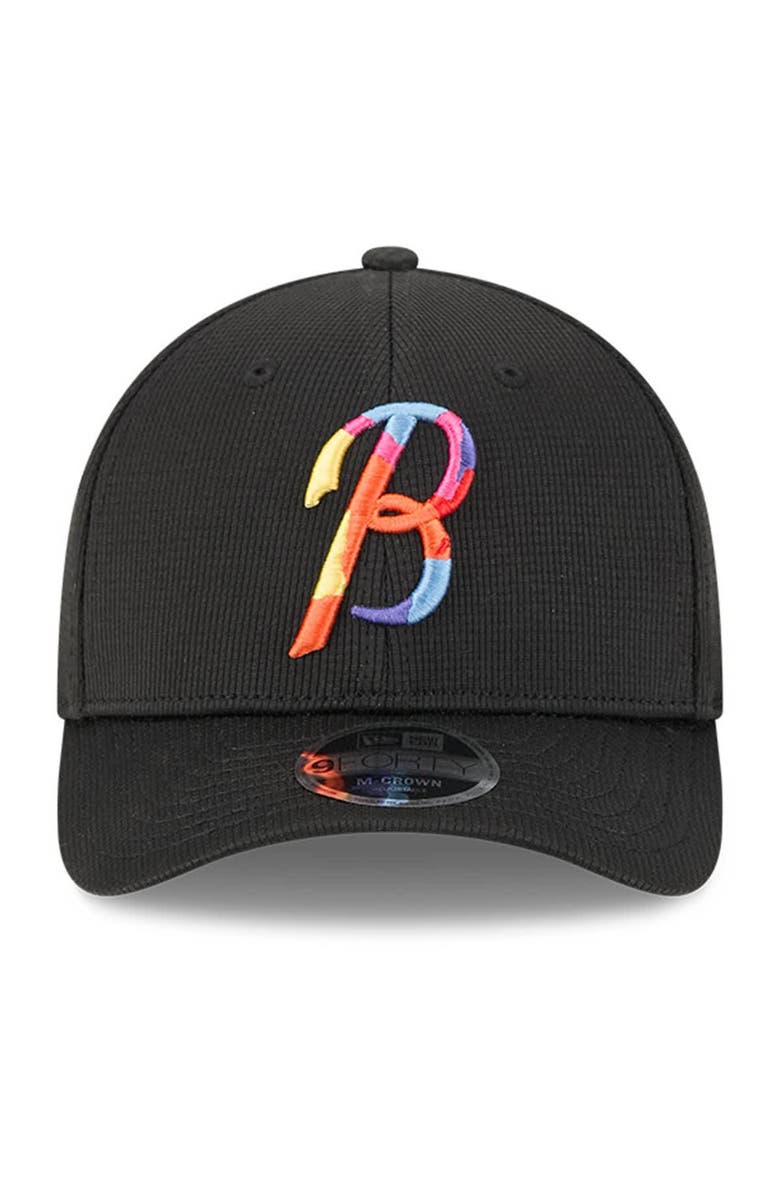 New Era Men's New Era Black Baltimore Orioles City Connect Batting Practice 9FORTY M-Crown Adjustable Hat, Alternate, color, Black