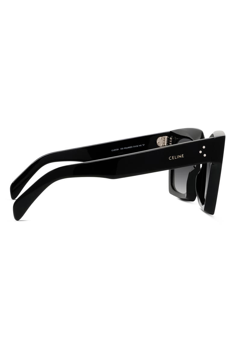 CELINE 51mm Polarized Square Sunglasses, Alternate, color, 