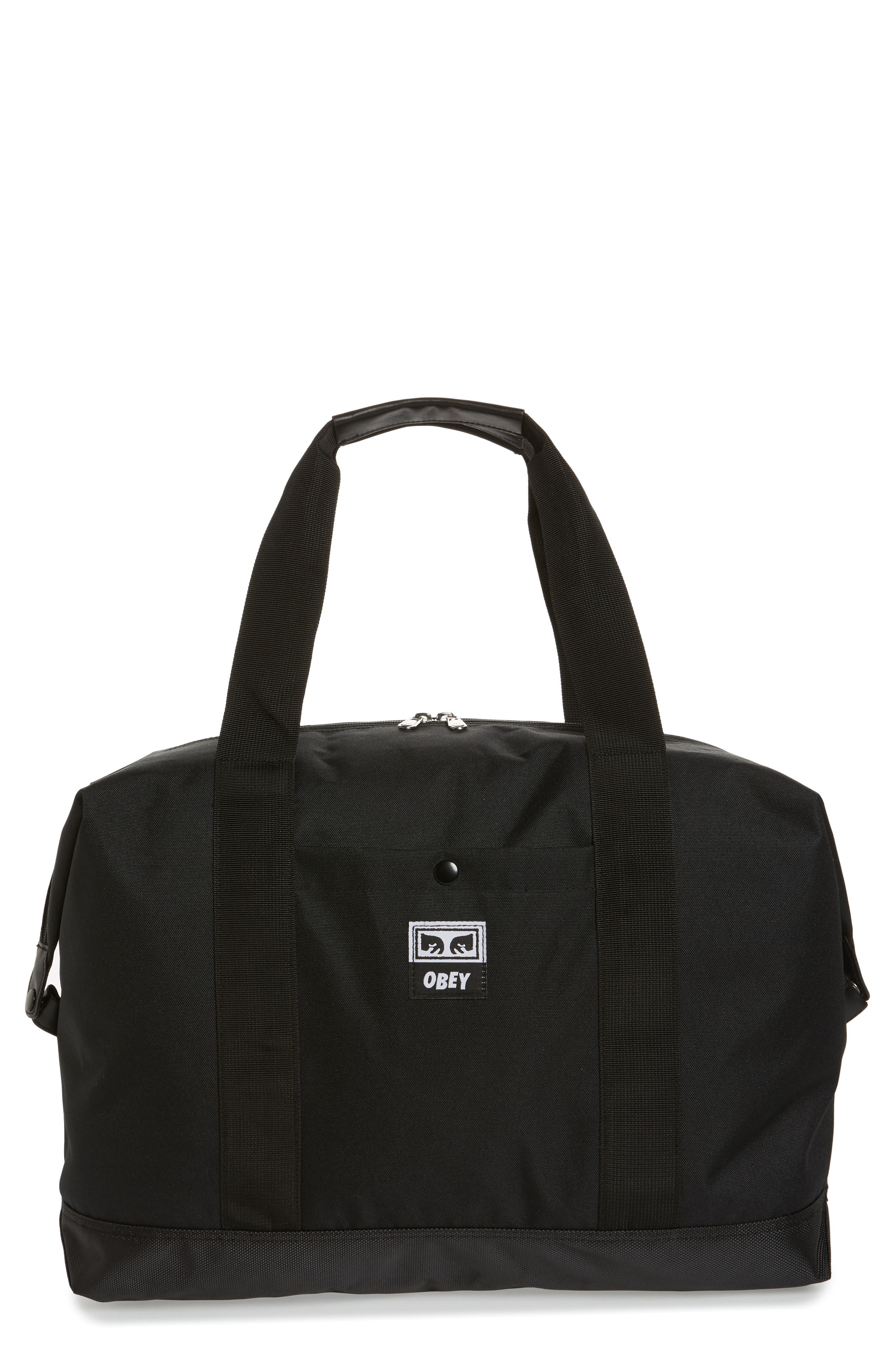 Drop Out Duffel Bag, Main, color, BLACK