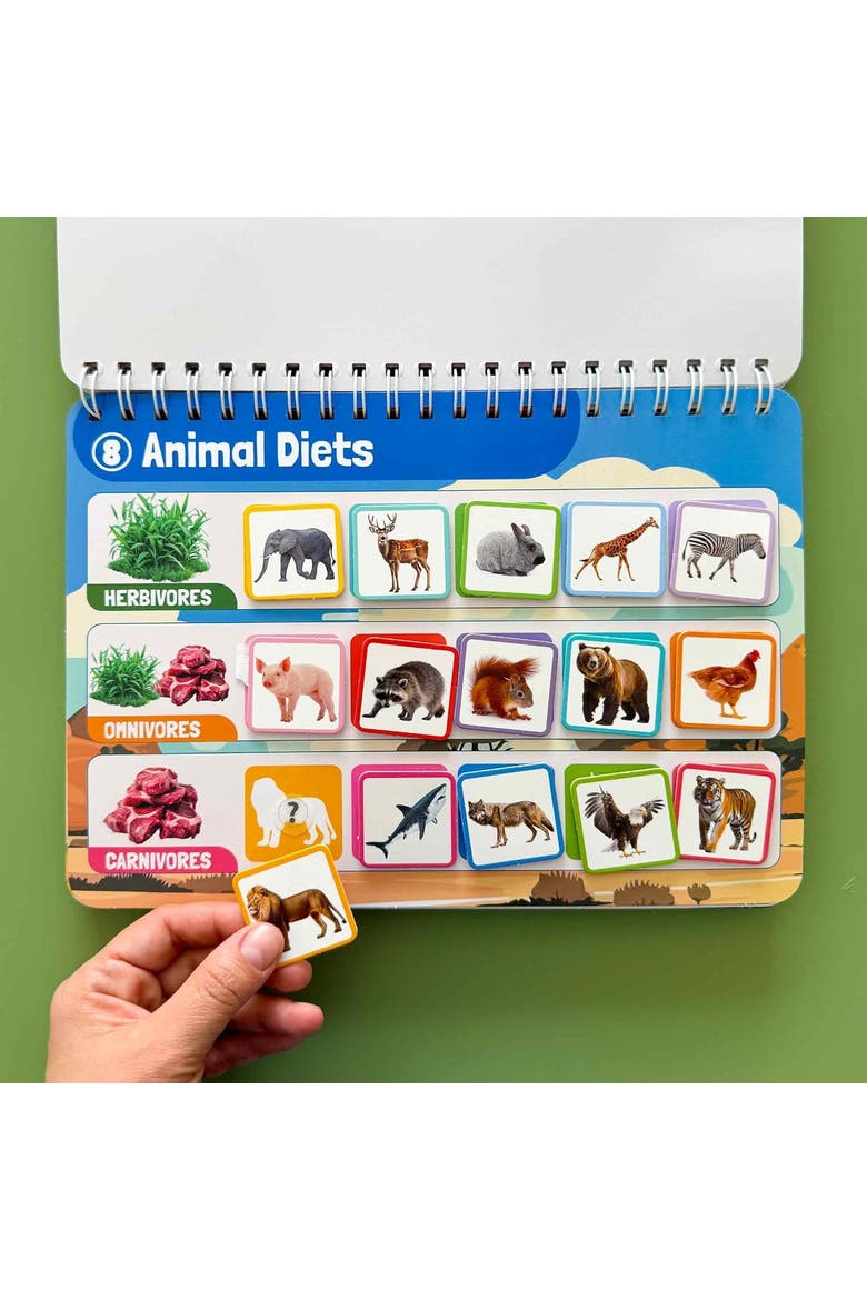 Montessori Busy Book for Toddlers - Interactive Educational Pages, Alternate, color, Wildlife
