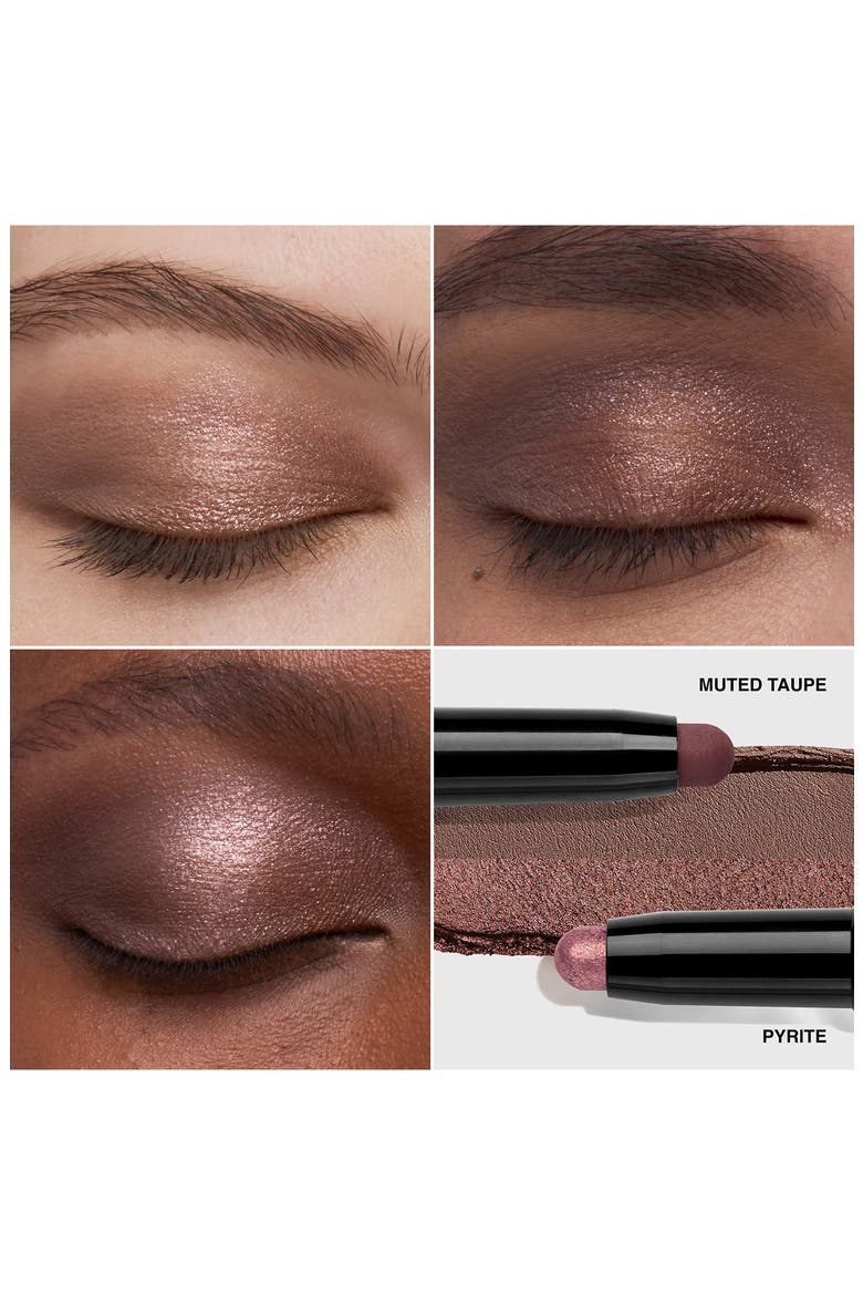 Dual-Ended Long-Wear Waterproof Cream Eyeshadow Stick, Alternate, color, PYRITE / MUTED TAUPE