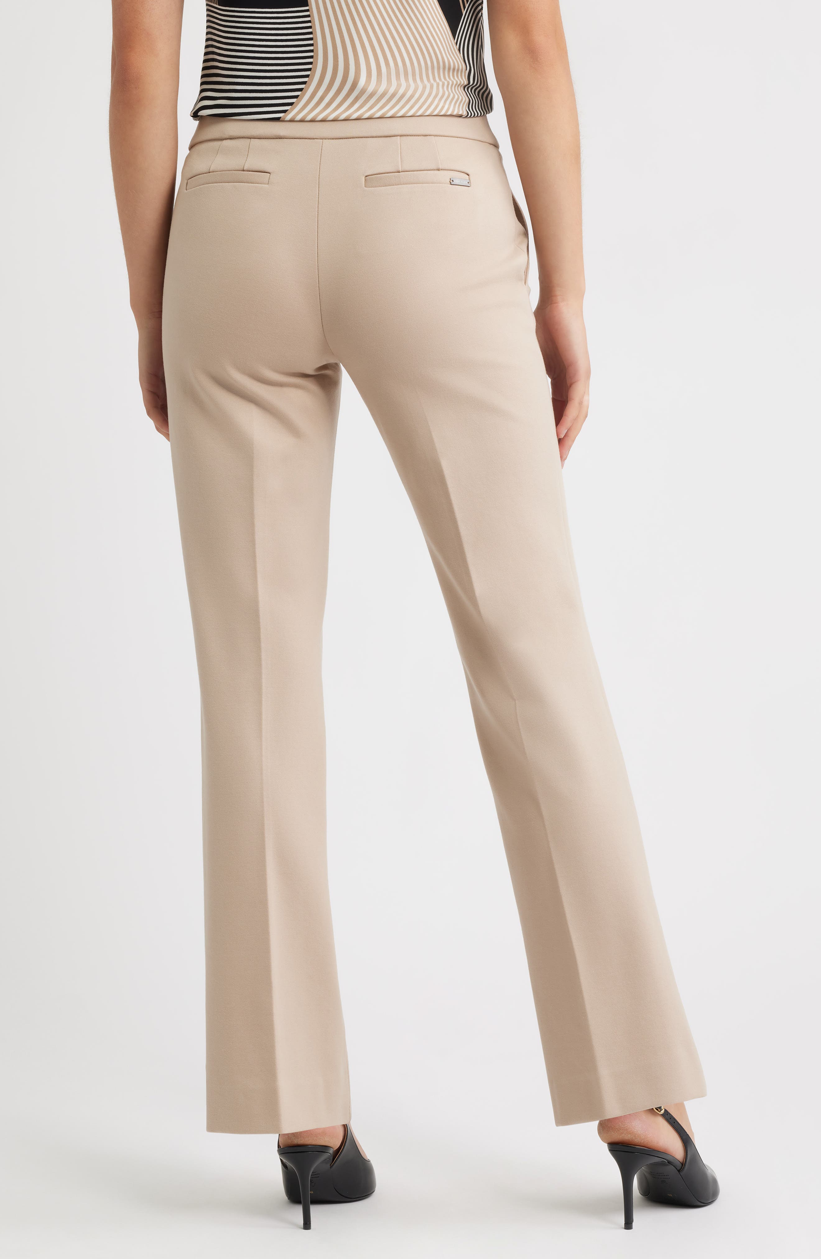 High Waist Pull-On Straight Leg Pants - image 2