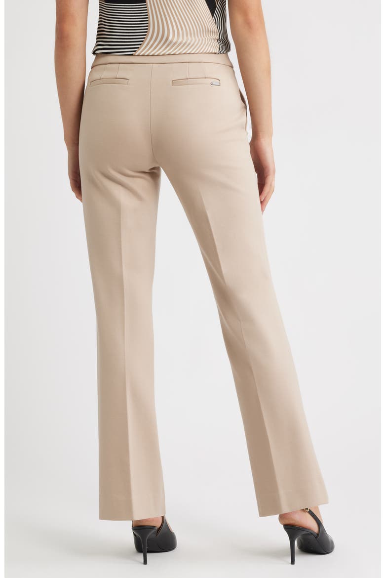 High Waist Pull-On Straight Leg Pants, Alternate, color, LATTE