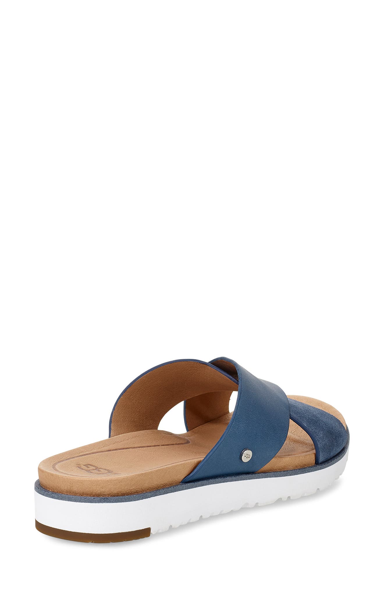 'Kari' Sandal, Alternate, color, DESERT BLUE LEATHER