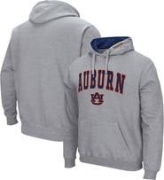 COLOSSEUM Men's Colosseum Heather Gray Auburn Tigers Arch & Logo 3.0 Pullover Hoodie