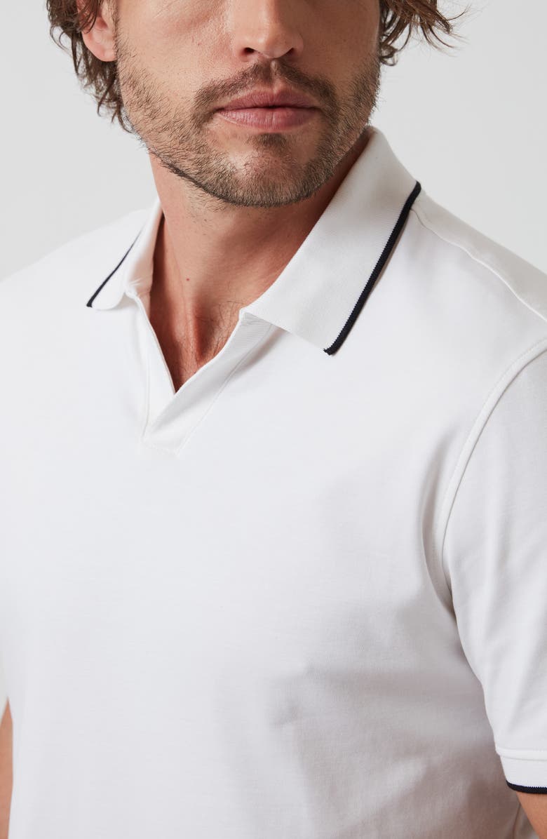 34 Heritage Riviera Tipped Pima Cotton Polo, Alternate, color, White