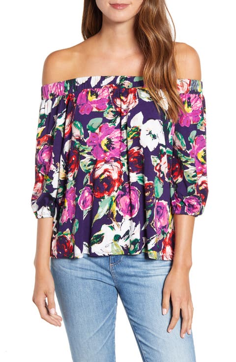 Loveapella Floral Off the Shoulder Top