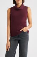 CITY BLUES Turtleneck Sleeveless Sweater