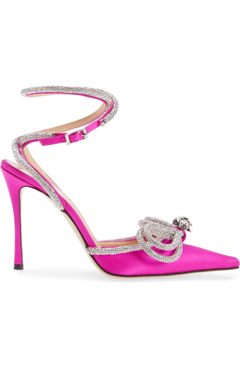 Mach & Mach Double Crystal Bow Pointed Toe Pump, Alternate, color,