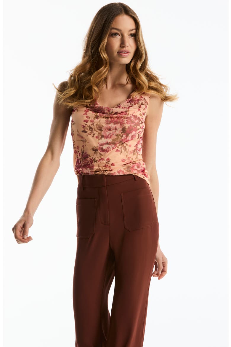 Cowl Neck Sleeveless Top, Alternate, color, BELLINI