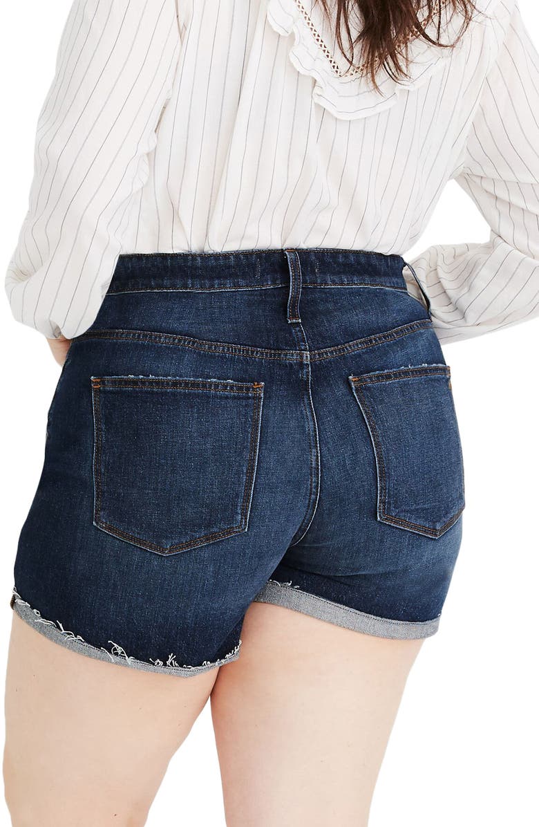 Madewell Curvy High Waist Denim Shorts, Alternate, color,