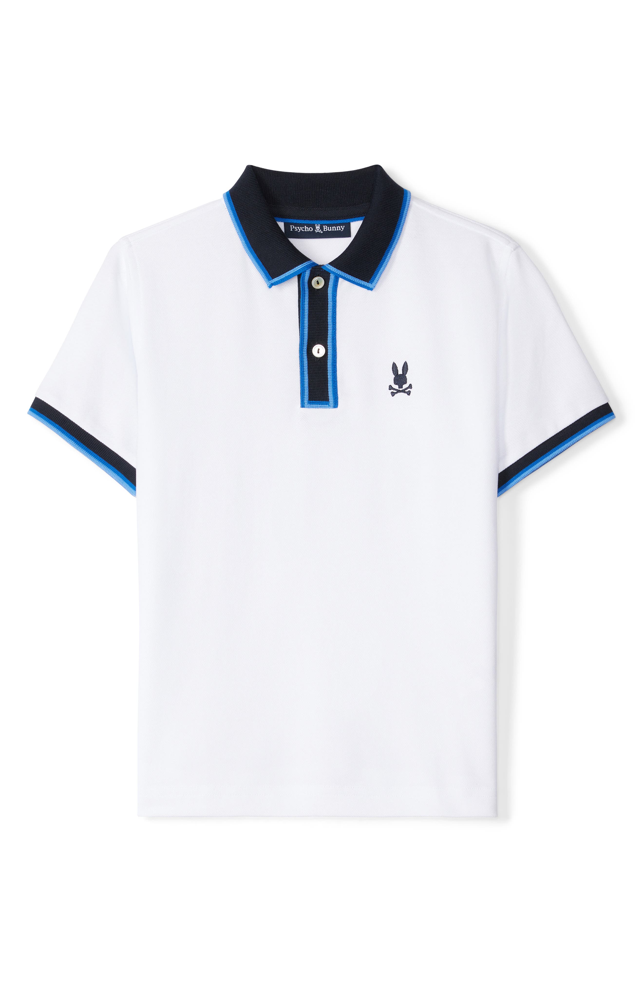 Psycho Bunny Kids' Kent Cotton Piqué Knit Polo
