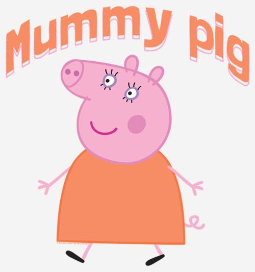 Peppa Pig Mummy Pig  Graphic T-shirt In White