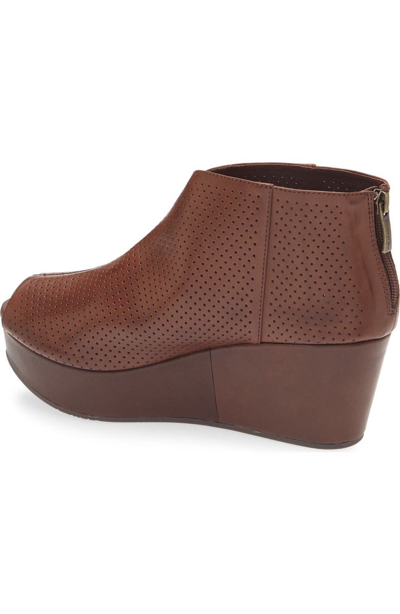 Chocolat Blu Walee Peep Toe Platform Bootie, Alternate, color, Dark Brown Leather