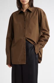 TOTEME Classic Cotton Button-Up Shirt