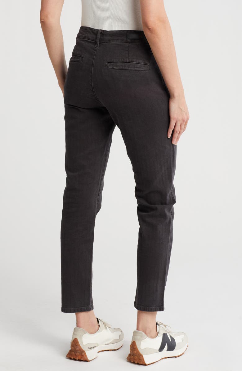 AG Caden Crop Twill Pants, Alternate, color, Sulfur Black