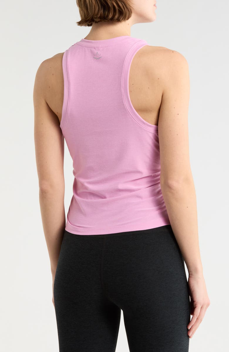 Beyond Yoga Featherweight Your Fit Ruched Tank Top, Alternate, color, Pink Haze Heather