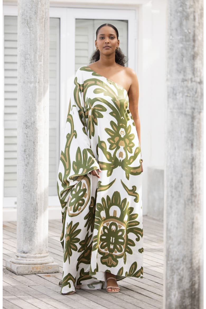 Satu Maxi Dress Elia, Alternate, color, Elia Olive