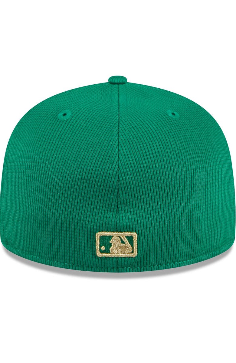 New Era Men's New Era White/Green Cincinnati Reds 2024 St. Patrick's Day 59FIFTY Fitted Hat, Alternate, color, 