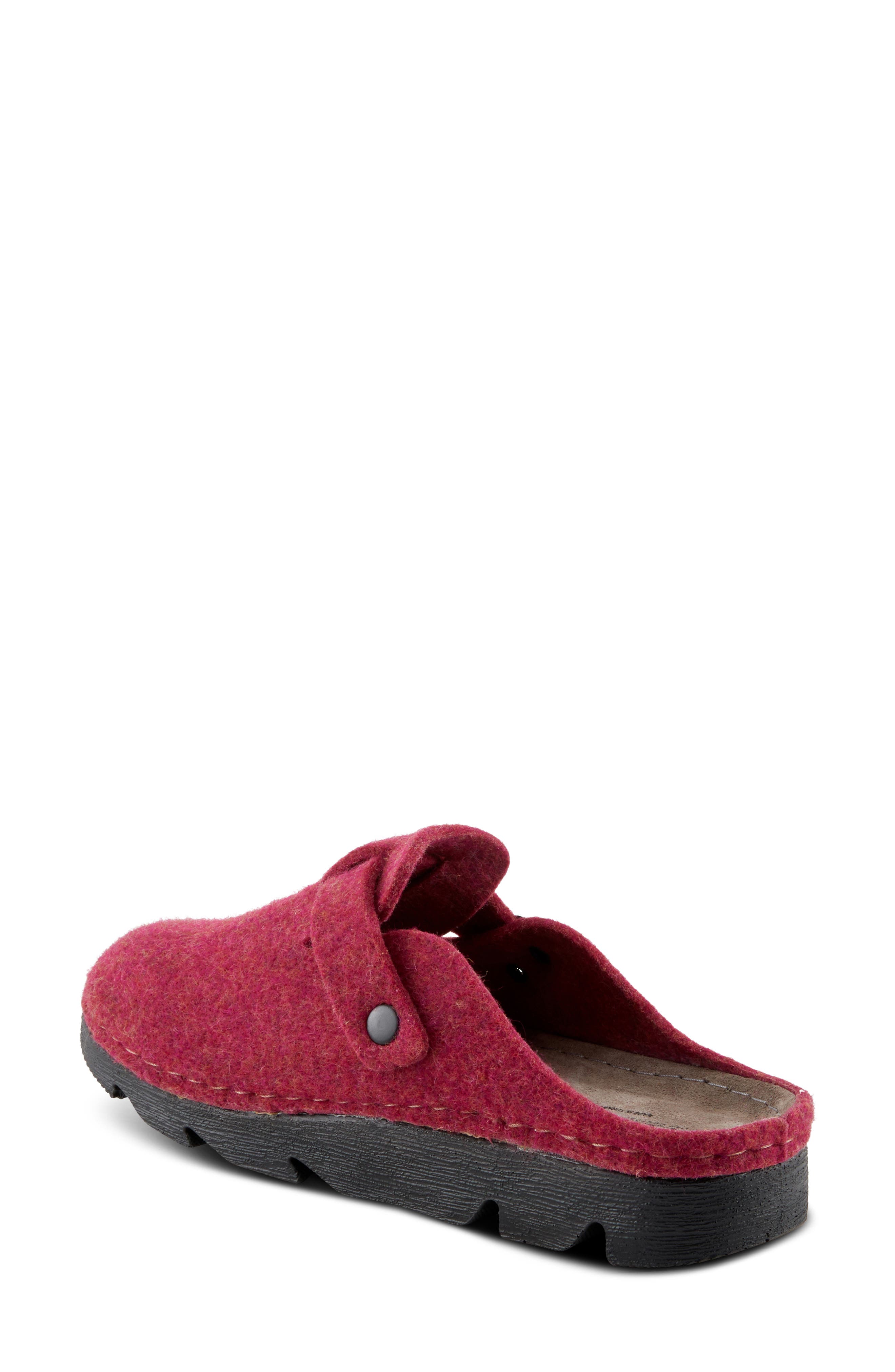 Clogger Mule, Alternate, color, BORDEAUX