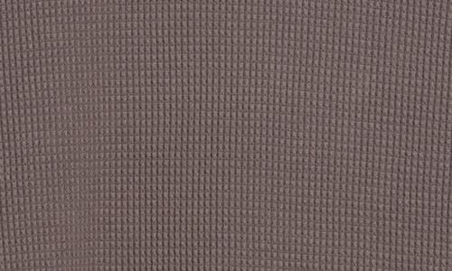 Vince Crewneck Cotton Thermal Sweater In Brown