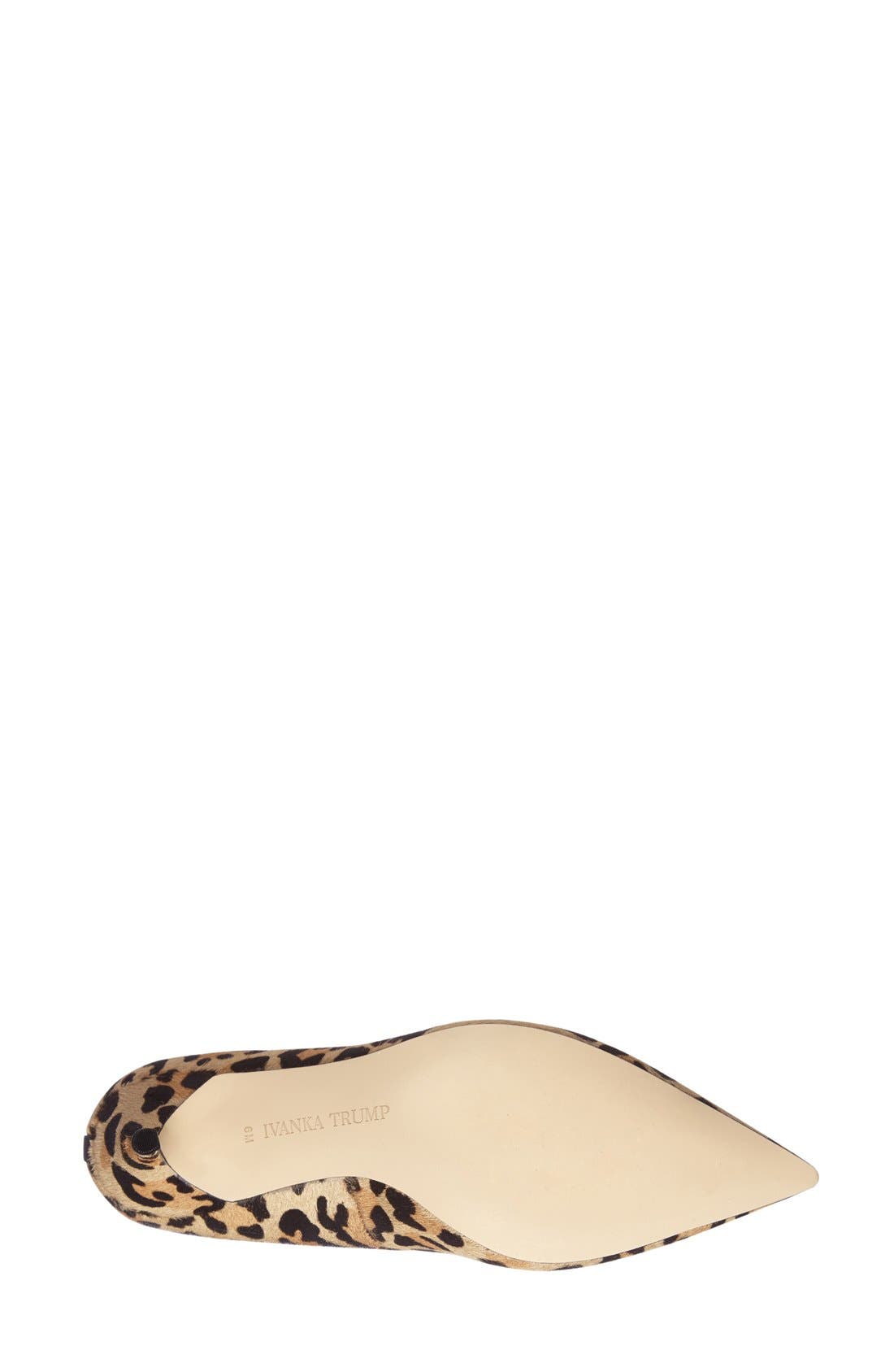 'Boni' Calf Hair Pointy Toe Pump, Alternate, color, LEOPARD CALF HAIR