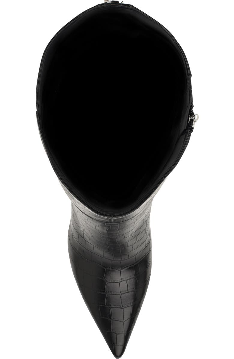 GUESS Gressa Knee High Pointed Toe Boot, Alternate, color, Black