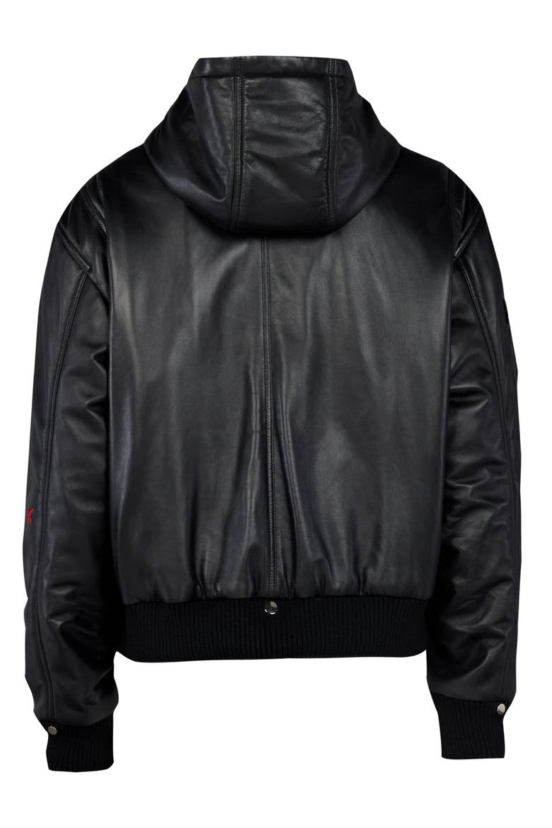 Your *Itch Bomber Leather Jacket, Alternate, color, Balck