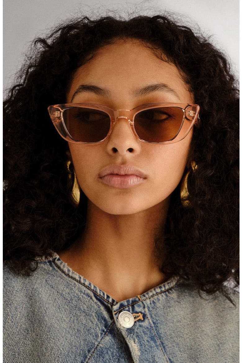 Dream Lover 50mm Cat Eye Sunglasses, Alternate, color, BLUSH/LATTE TINT