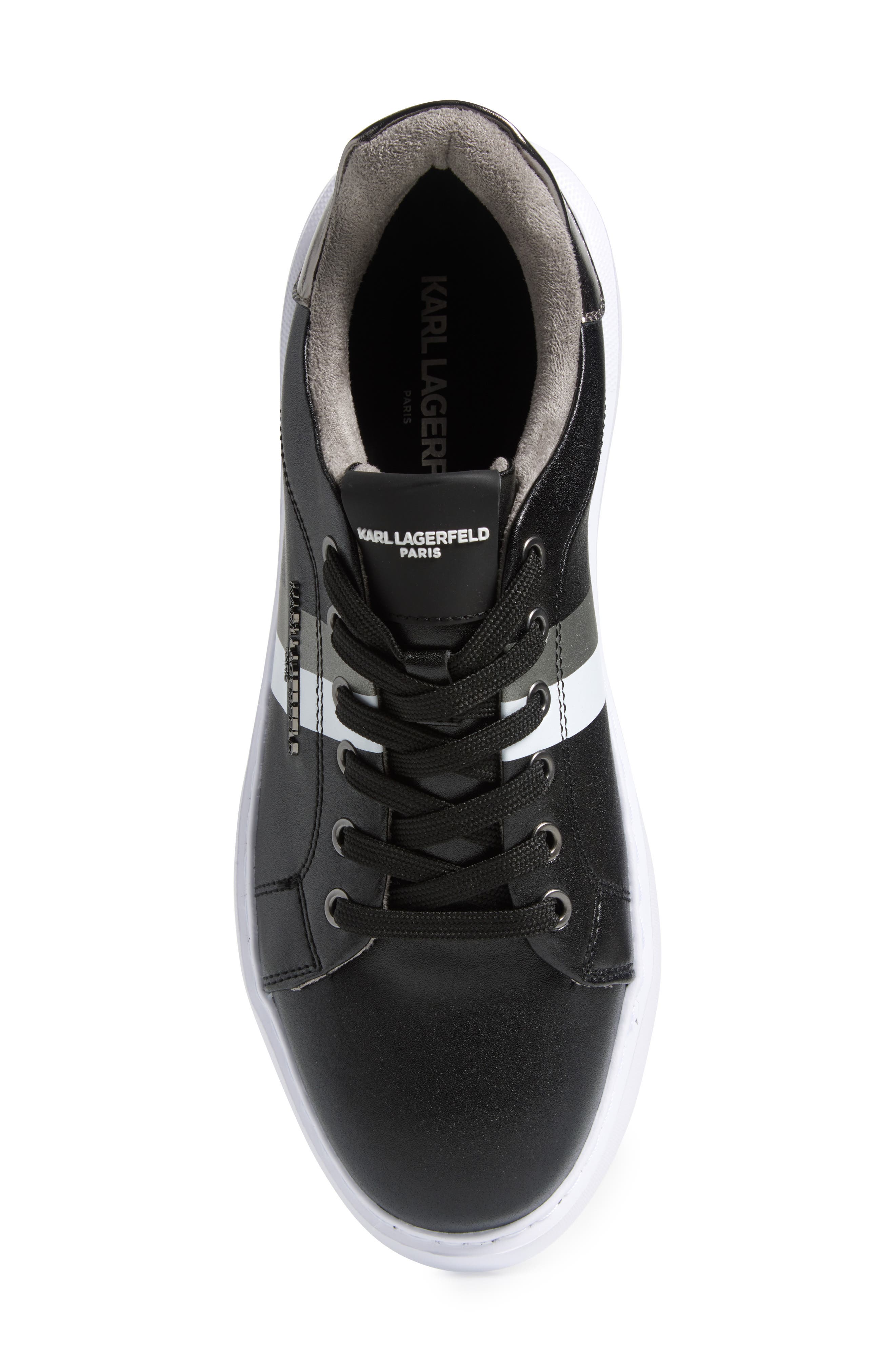KARL LAGERFELD PARIS Side Stripe Logo Sneaker, Alternate, color, 