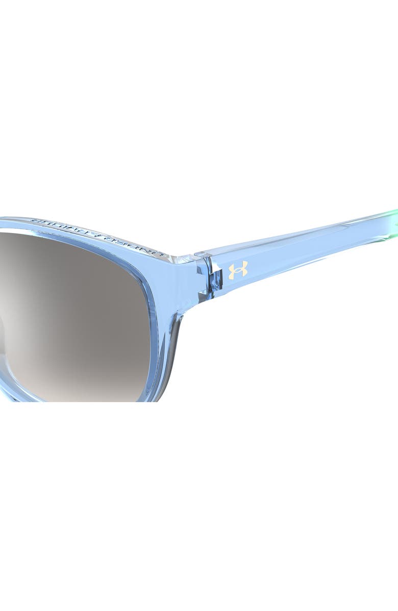 Under Armour 57mm Mirrored Round Sunglasses, Alternate, color, 