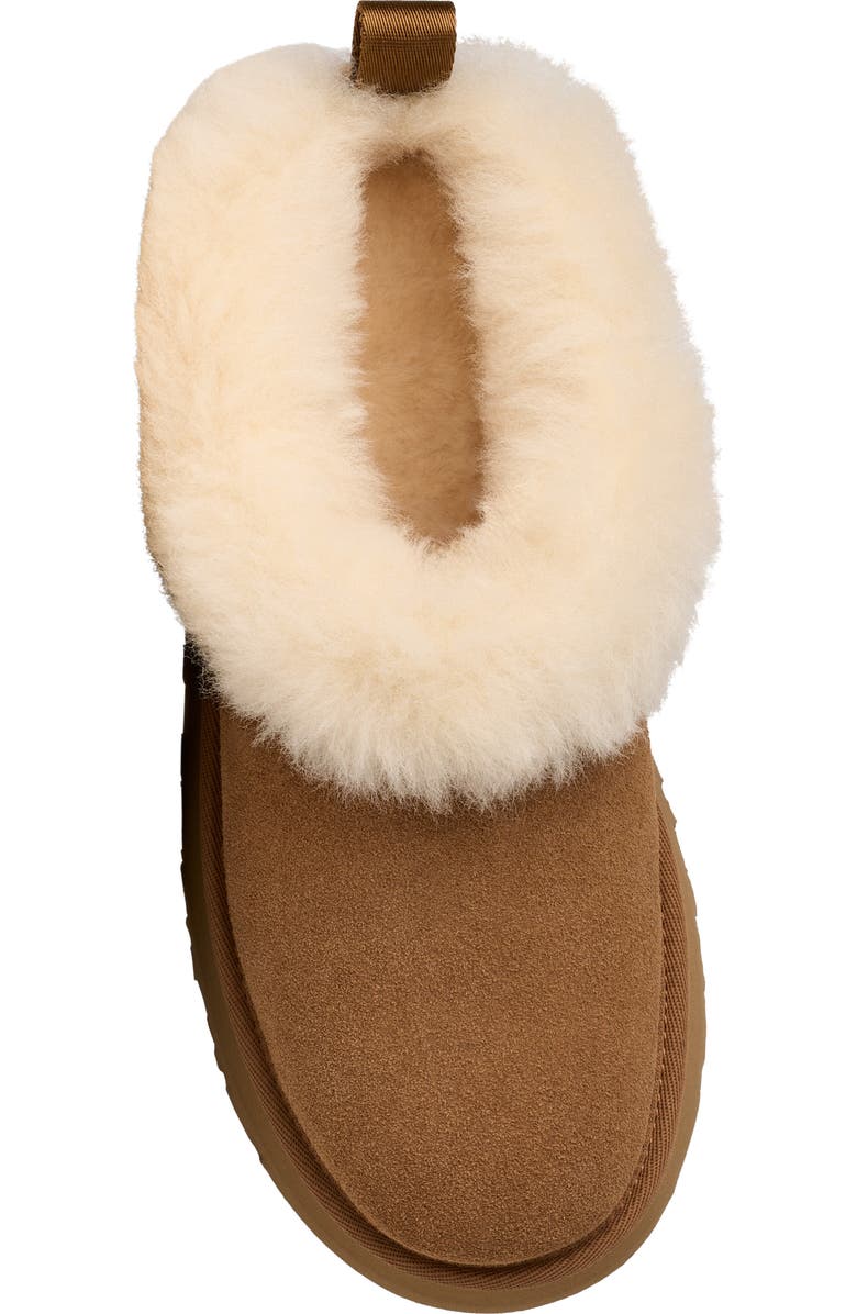 UGG<sup>®</sup> Tazzelle Genuine Shearling Collar Slipper, Alternate, color, Chestnut