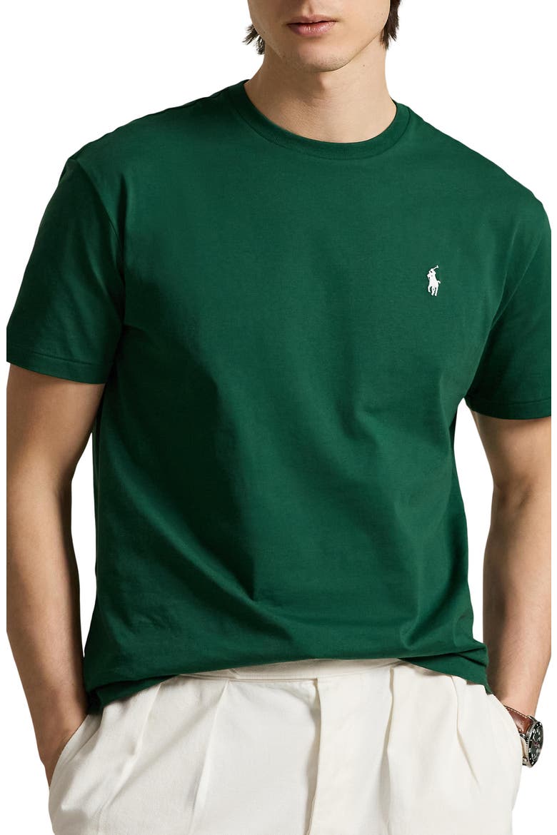 Classic Fit Solid Cotton Jersey T-Shirt, Main, color, NEW FOREST