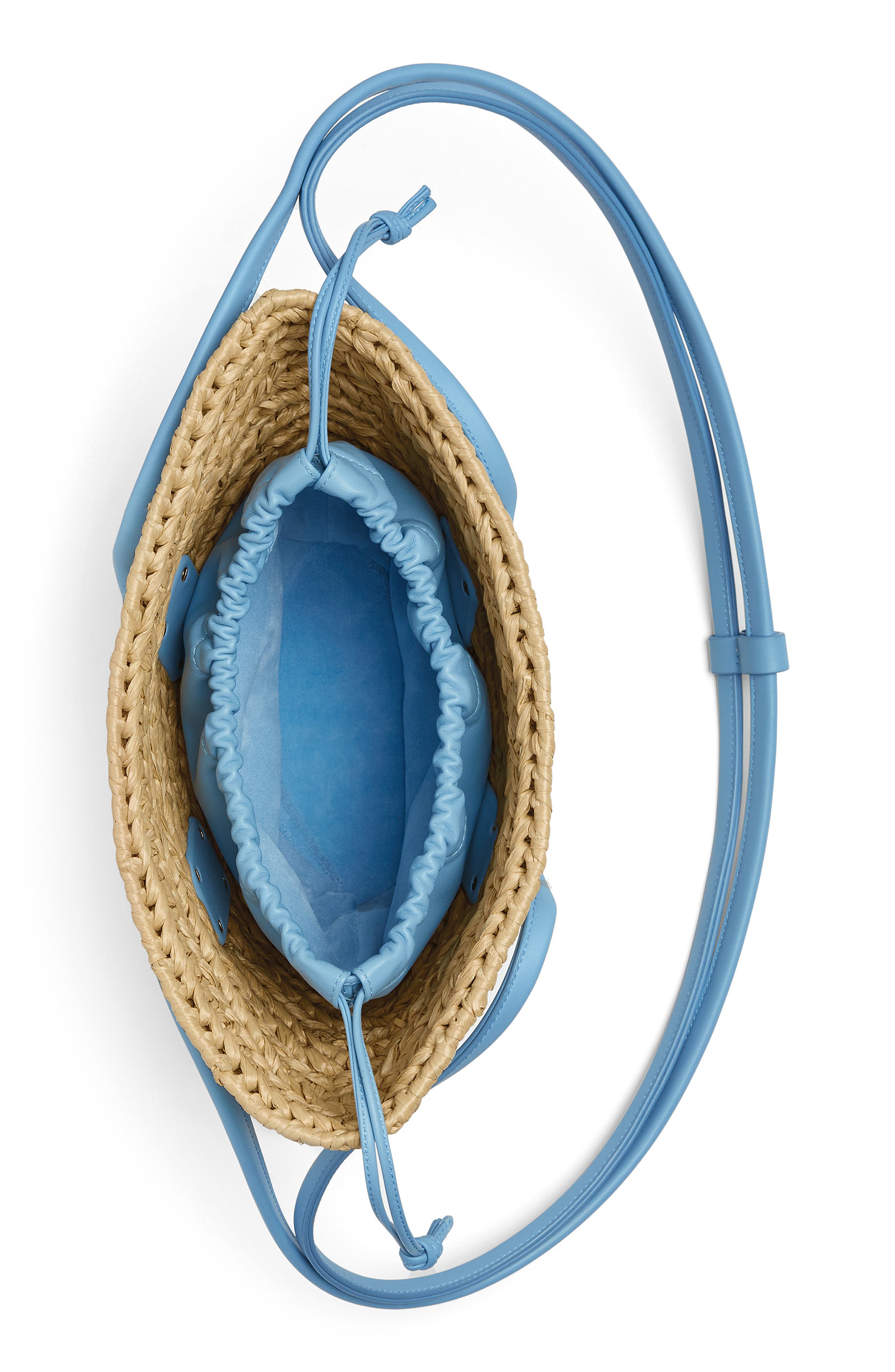 Bottega Veneta Arco Woven Raffia Basket Bag, Alternate, color, 