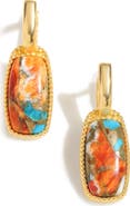 YS GEMS Oyster Turquoise Drop Earrings