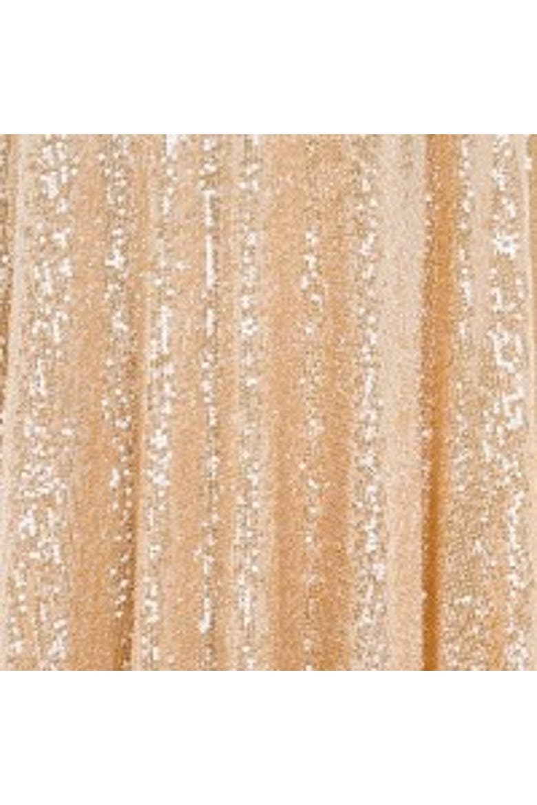 Sunbeam Valentina Off-Shoulder Gown, Alternate, color, Antique Gold