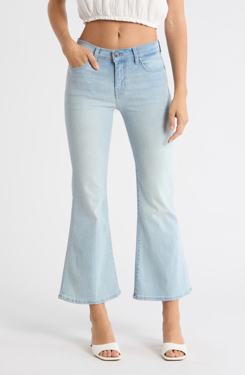 7 For All Mankind Dojo Mid Rise Ankle Flare Jeans, Main, color, Decatur