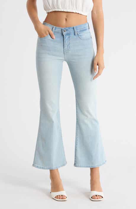 7 For All Mankind Dojo Mid Rise Ankle Flare Jeans