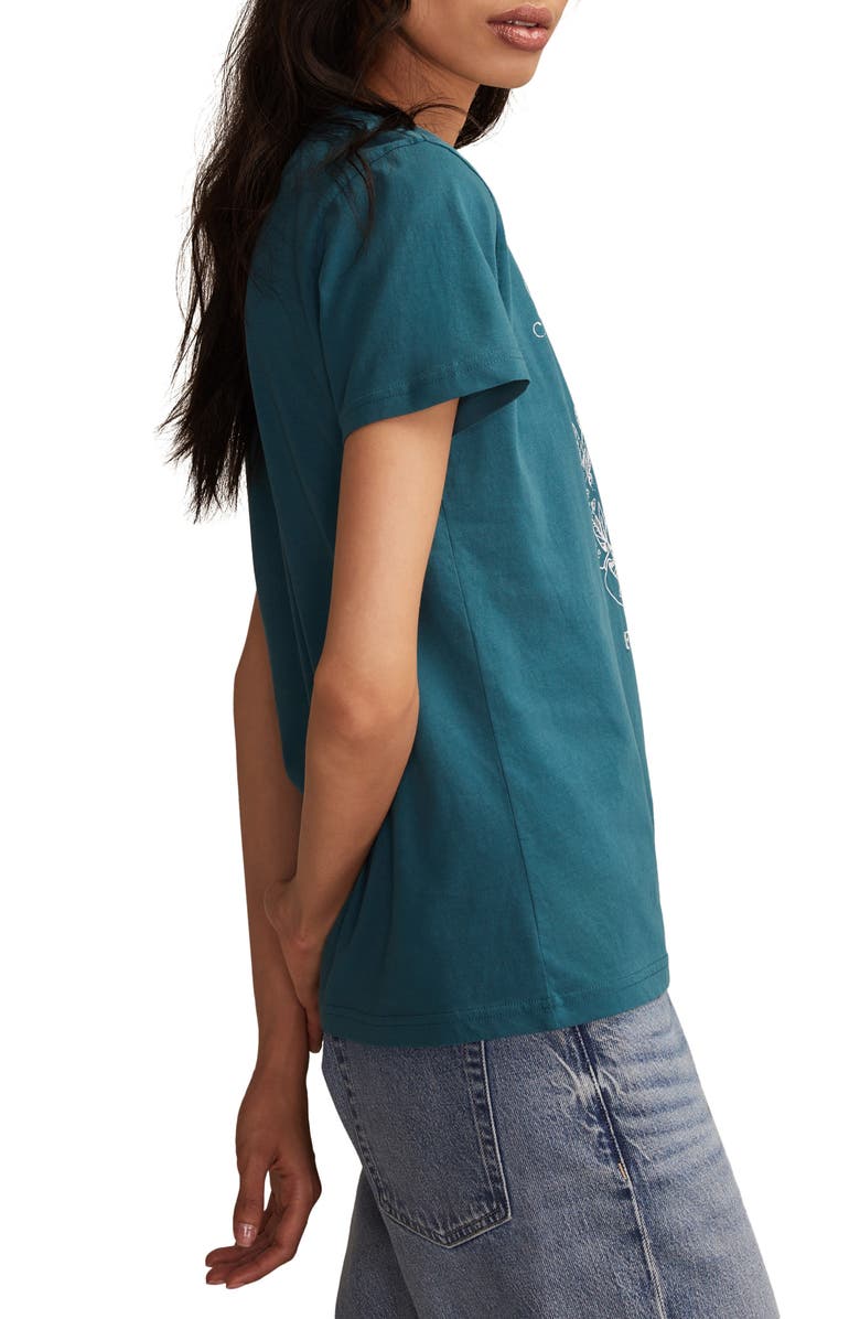 Lucky Brand Saint Tropez France Cotton Graphic T-Shirt, Alternate, color, Balsam