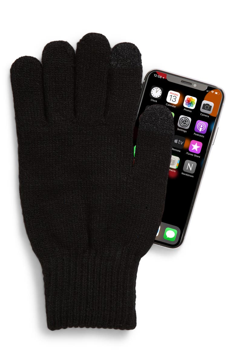 NORDSTROM RACK Essential Knit Gloves, Alternate, color, 