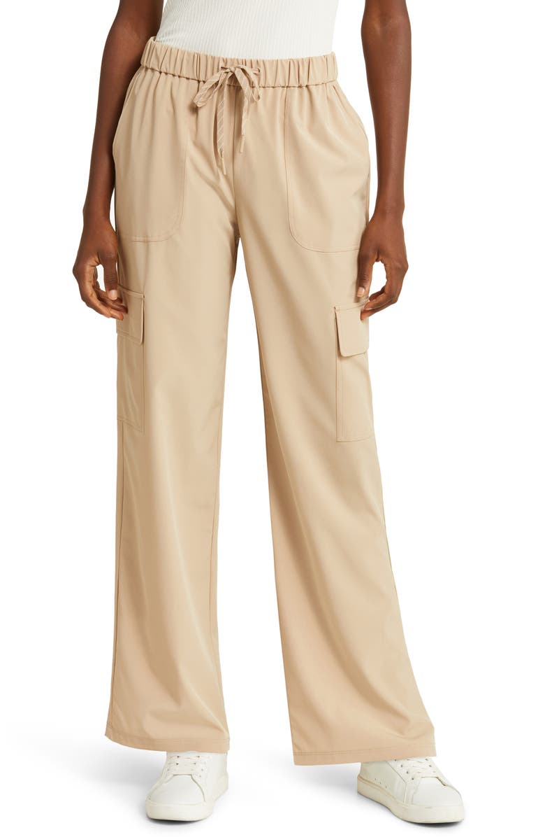 Zella Interval Utility Cargo Pants, Main, color, 
