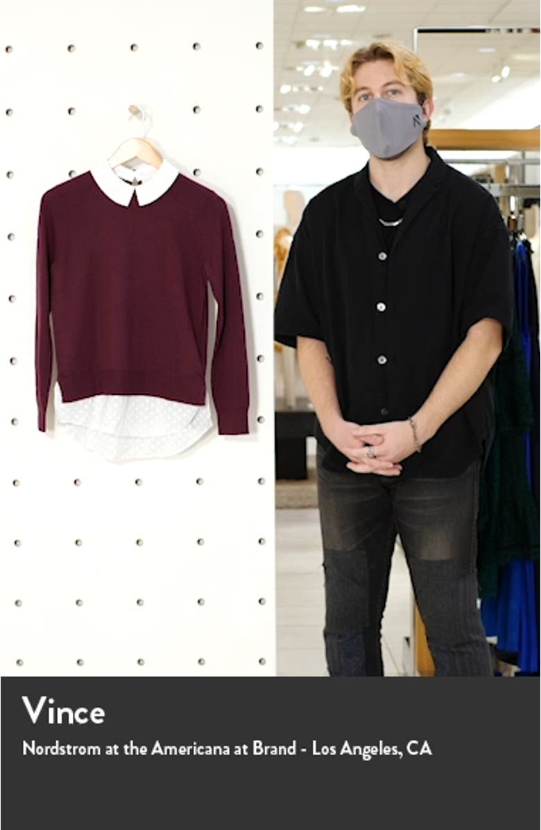 Ohlin Mixed Media Layered Sweater, sales video thumbnail