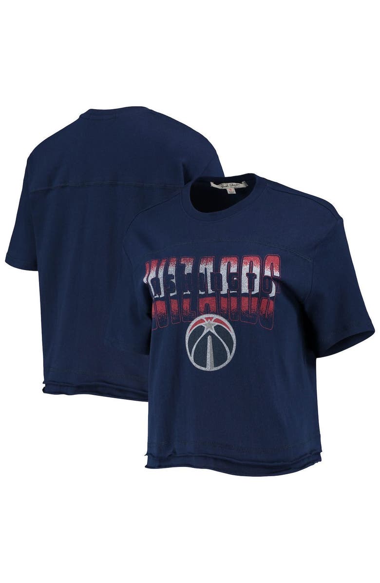 Junk Food Women's Junk Food Navy Washington Wizards Gradient Crop Top, Main, color, Navy