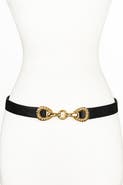 Raina Belts Rider Circle Buckle Leather Belt