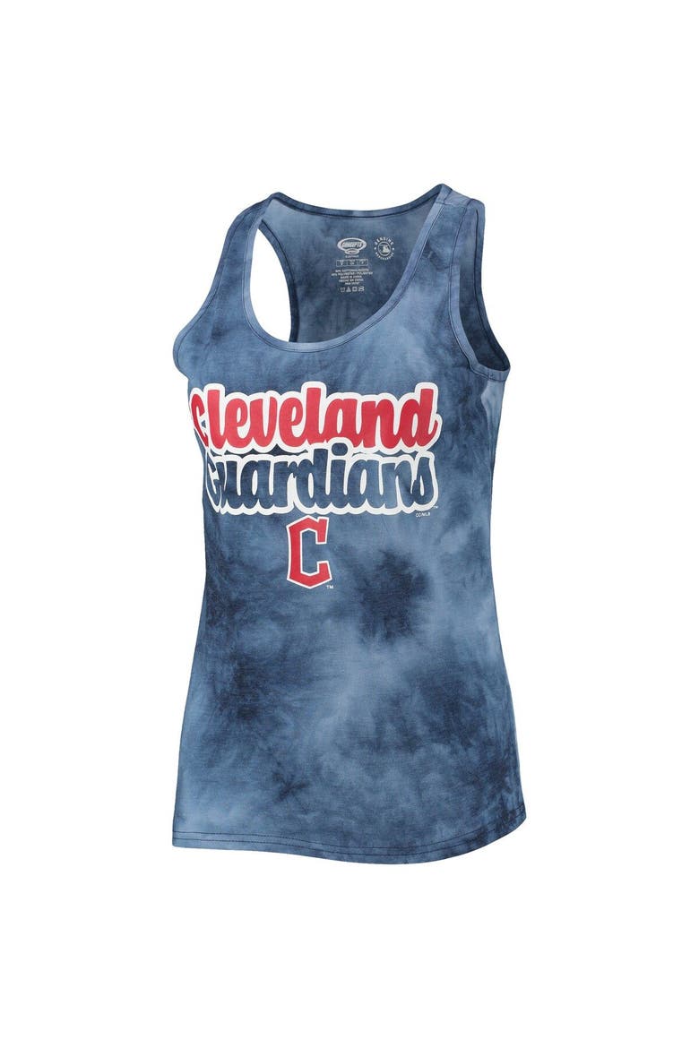 Women's Concepts Sport Navy Cleveland Guardians Billboard Racerback Tank Top & Shorts Set, Alternate, color, Navy