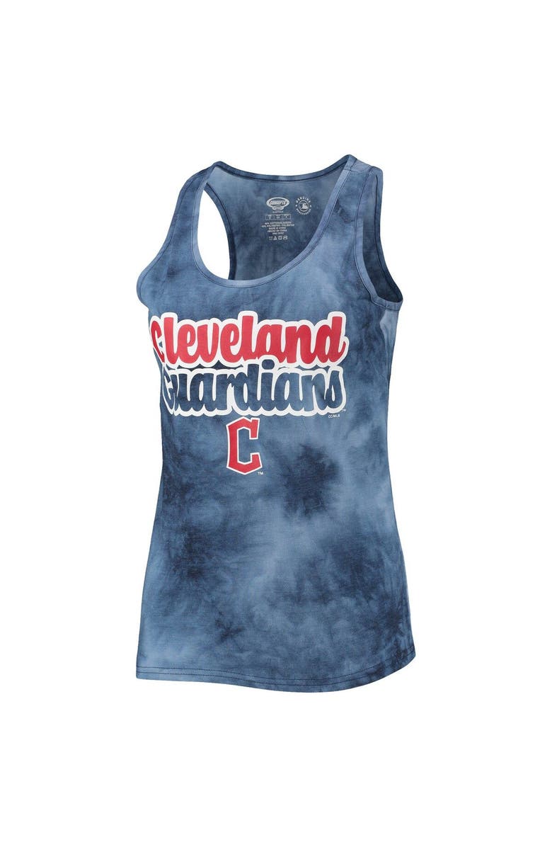 CONCEPTS SPORT Women's Concepts Sport Navy Cleveland Guardians Billboard Racerback Tank Top & Shorts Set, Alternate, color, Navy