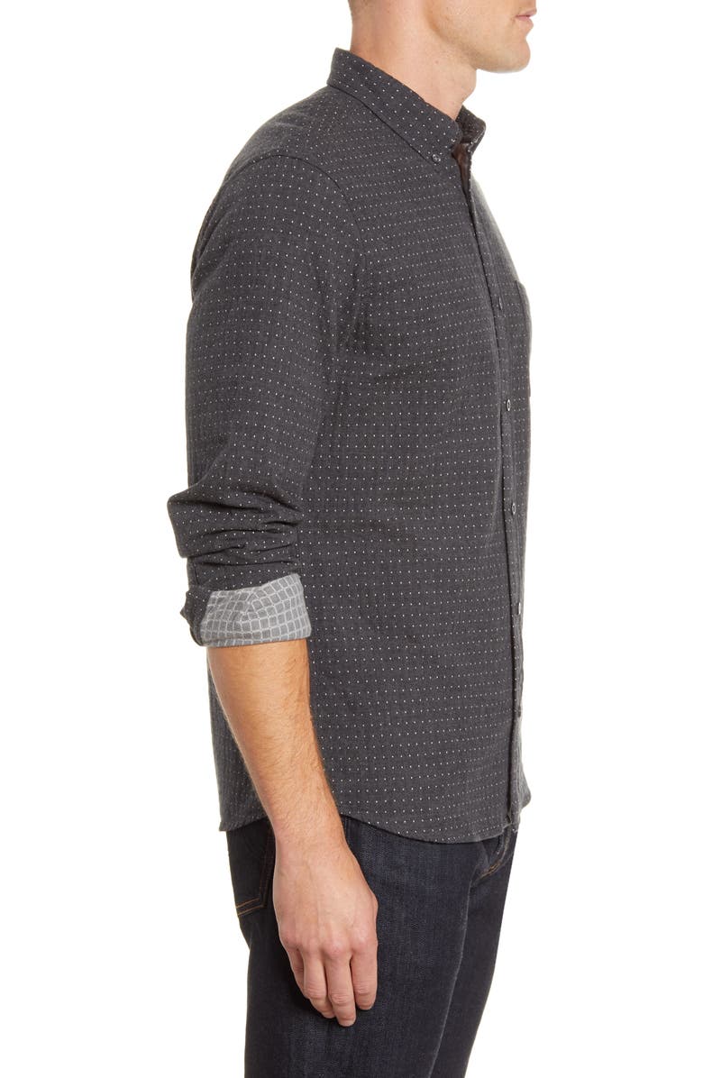 NORDSTROM MEN'S SHOP Trim Fit Button-Down Shirt, Alternate, color, 