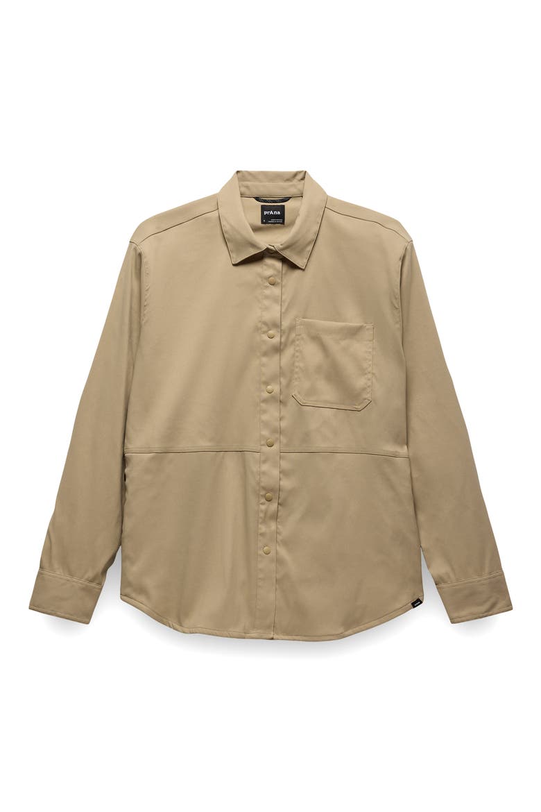 Stretch Zion Long Sleeve Performance Shirt, Alternate, color, SANDBAR