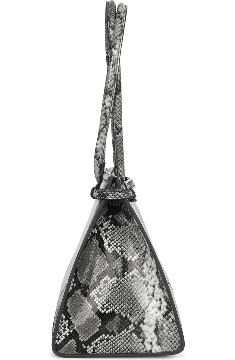 Jeffrey Campbell Palomino Leather Satchel, Alternate, color, Grey Black Python